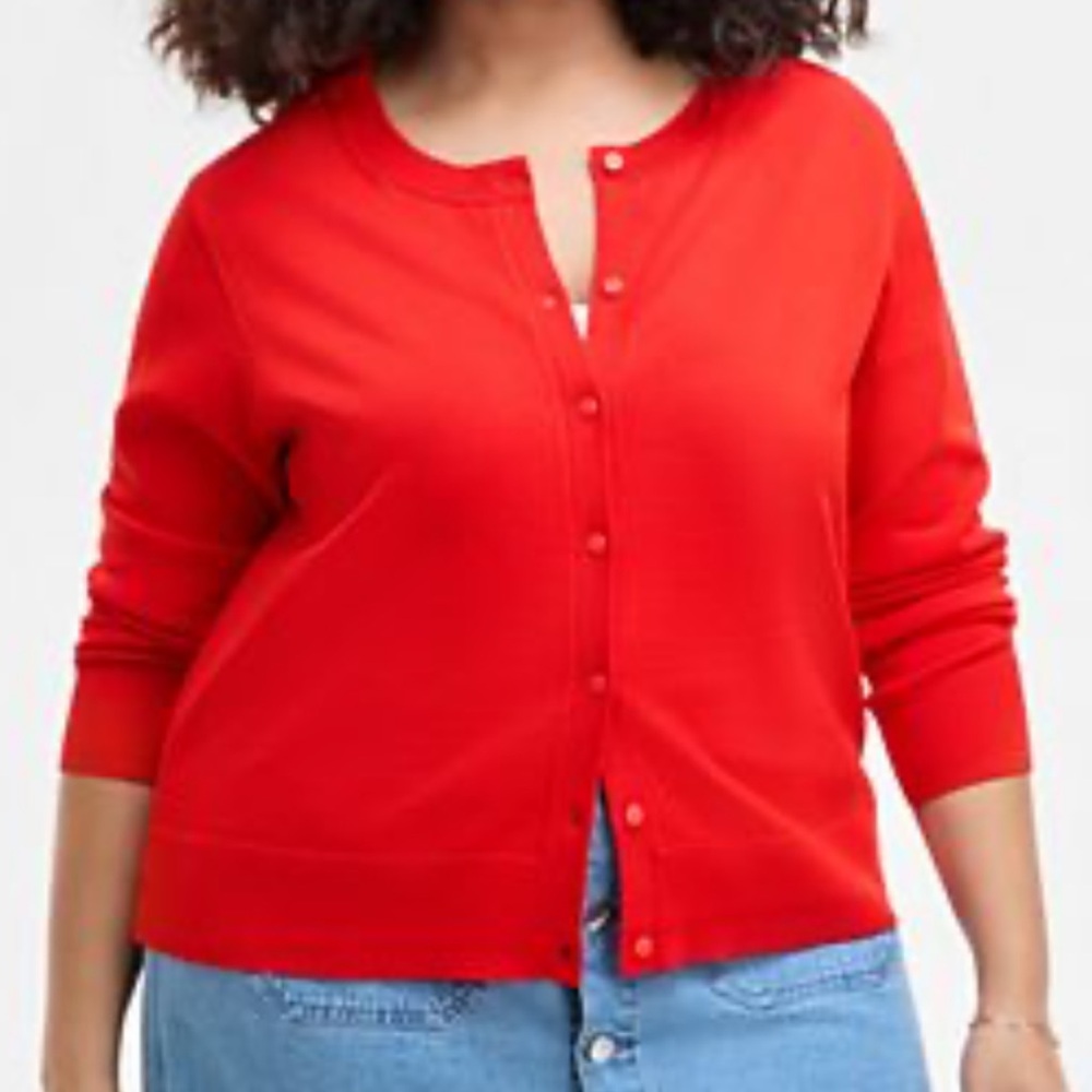 Style & Co. Macy’s ever popular Cardigan Sweater brand in trendy red 1X NWT